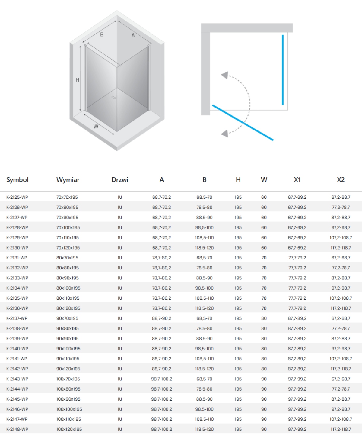 New Trendy new soleo kabina prysznicowa